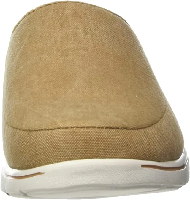 Skechers Go Walk Arch Fit Lounge Wheat Slip On Indoor Outdoor Athletic Slippers