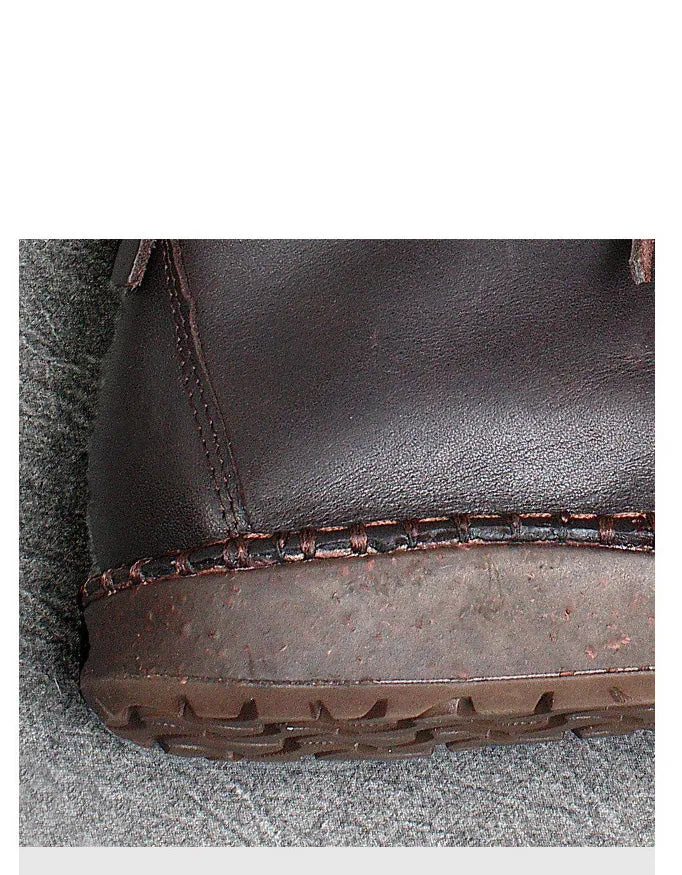 Soft Leather Handmade Retro Winter Boots