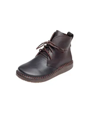 Soft Leather Handmade Retro Winter Boots