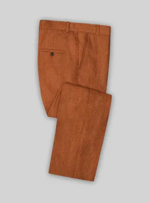 Solbiati Rust Linen Pants