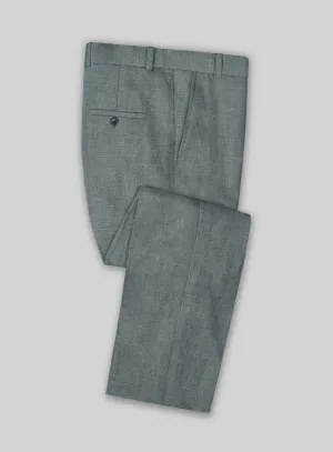 Solbiati Stone Gray Linen Pants