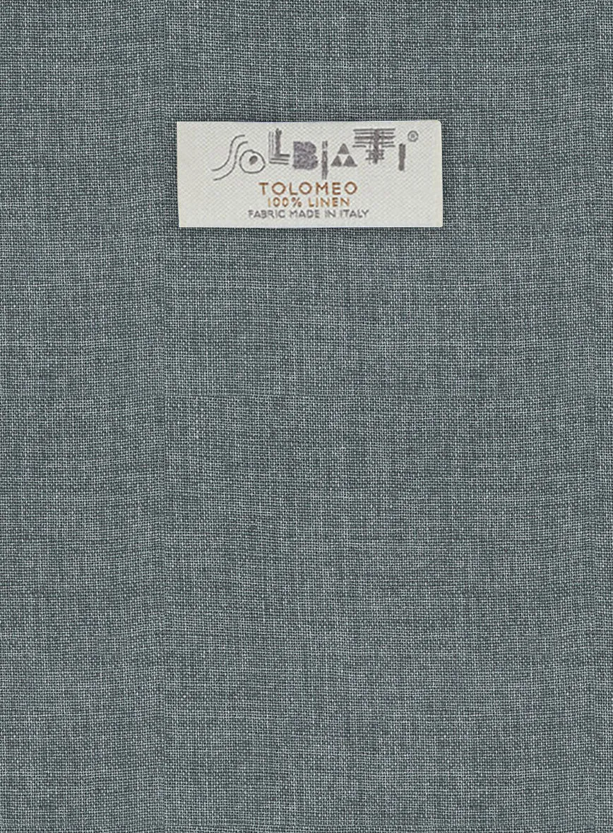 Solbiati Stone Gray Linen Pants