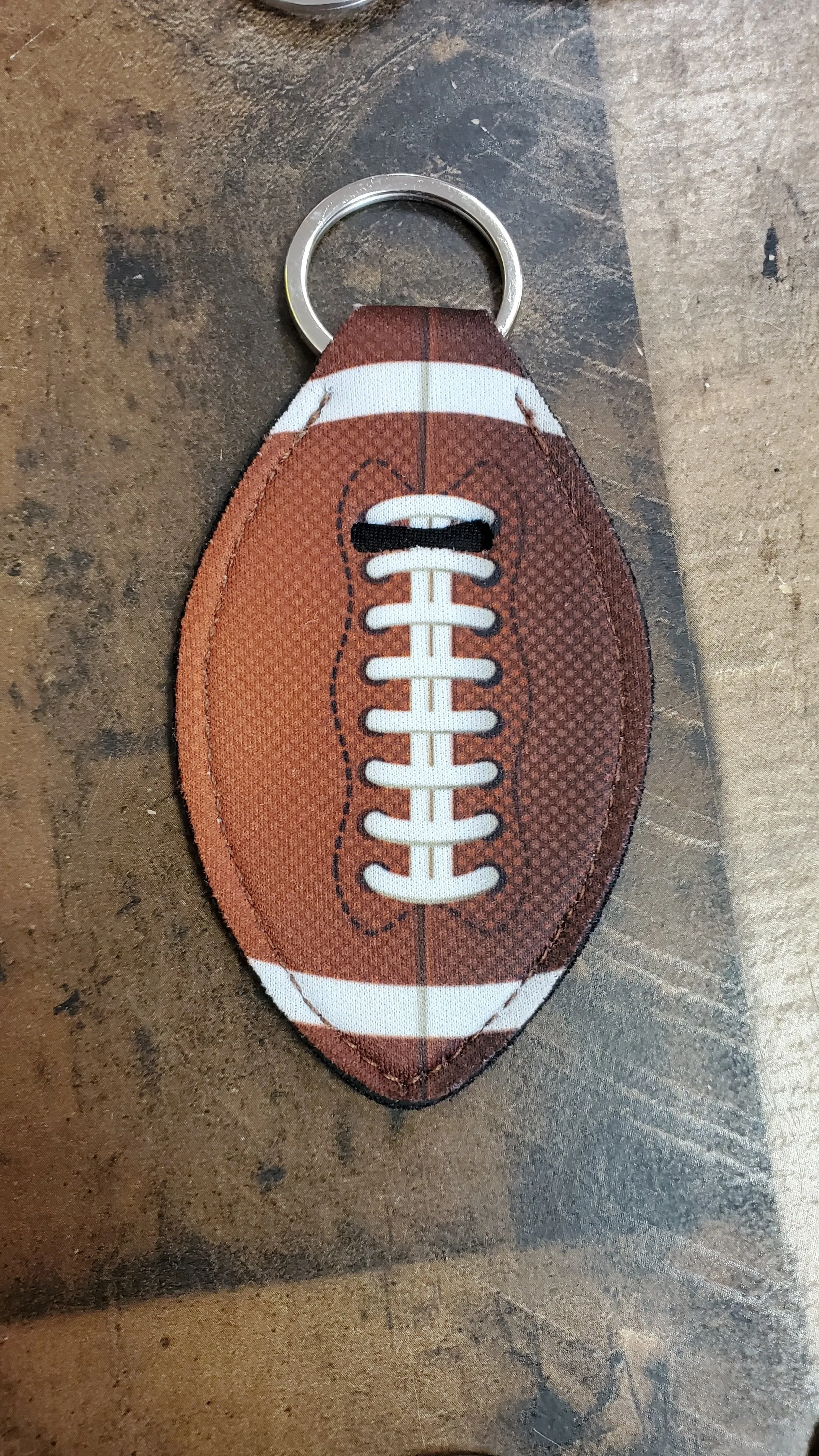 Sports Theme Chapstick Holder Key Rings