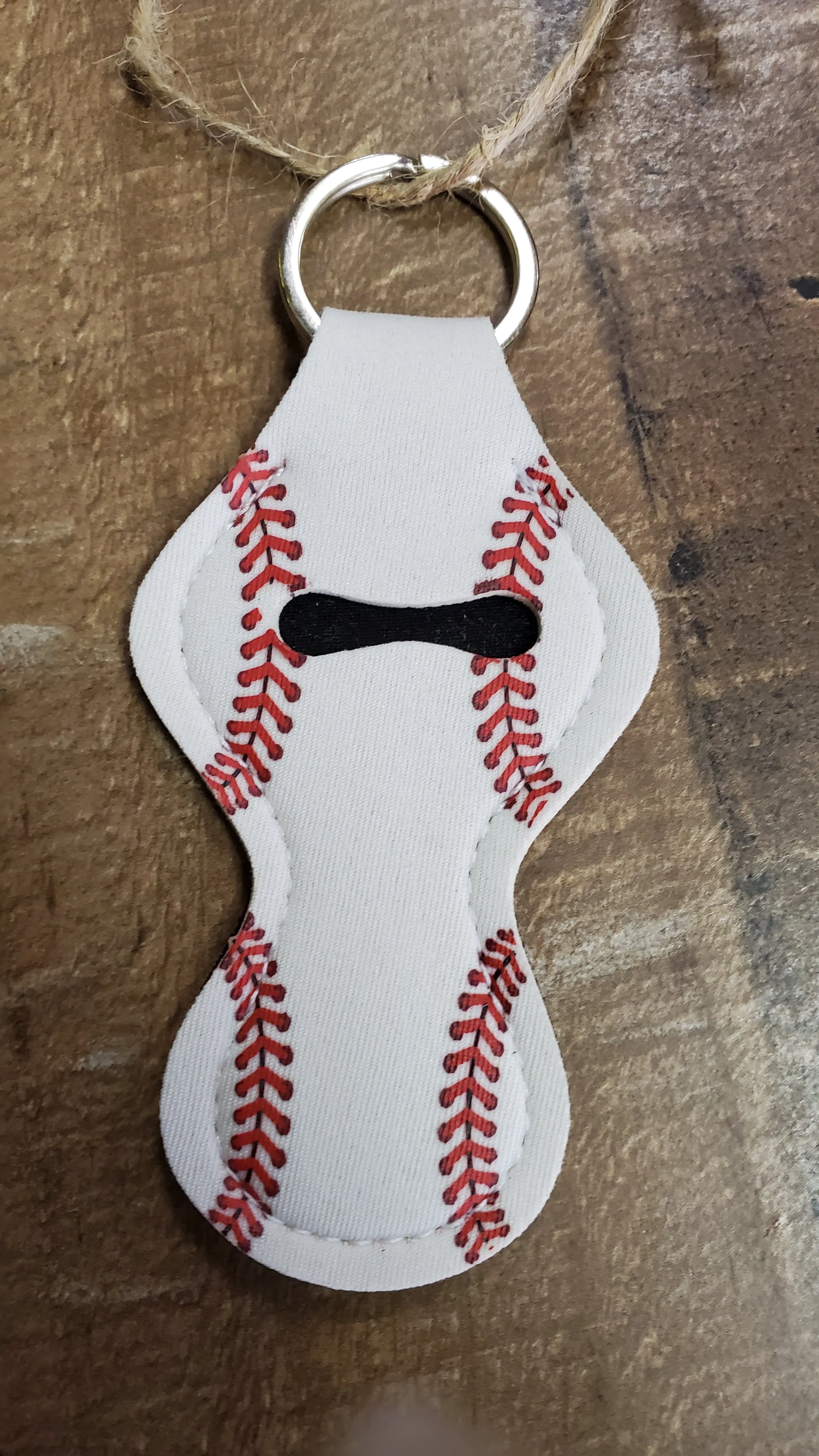 Sports Theme Chapstick Holder Key Rings