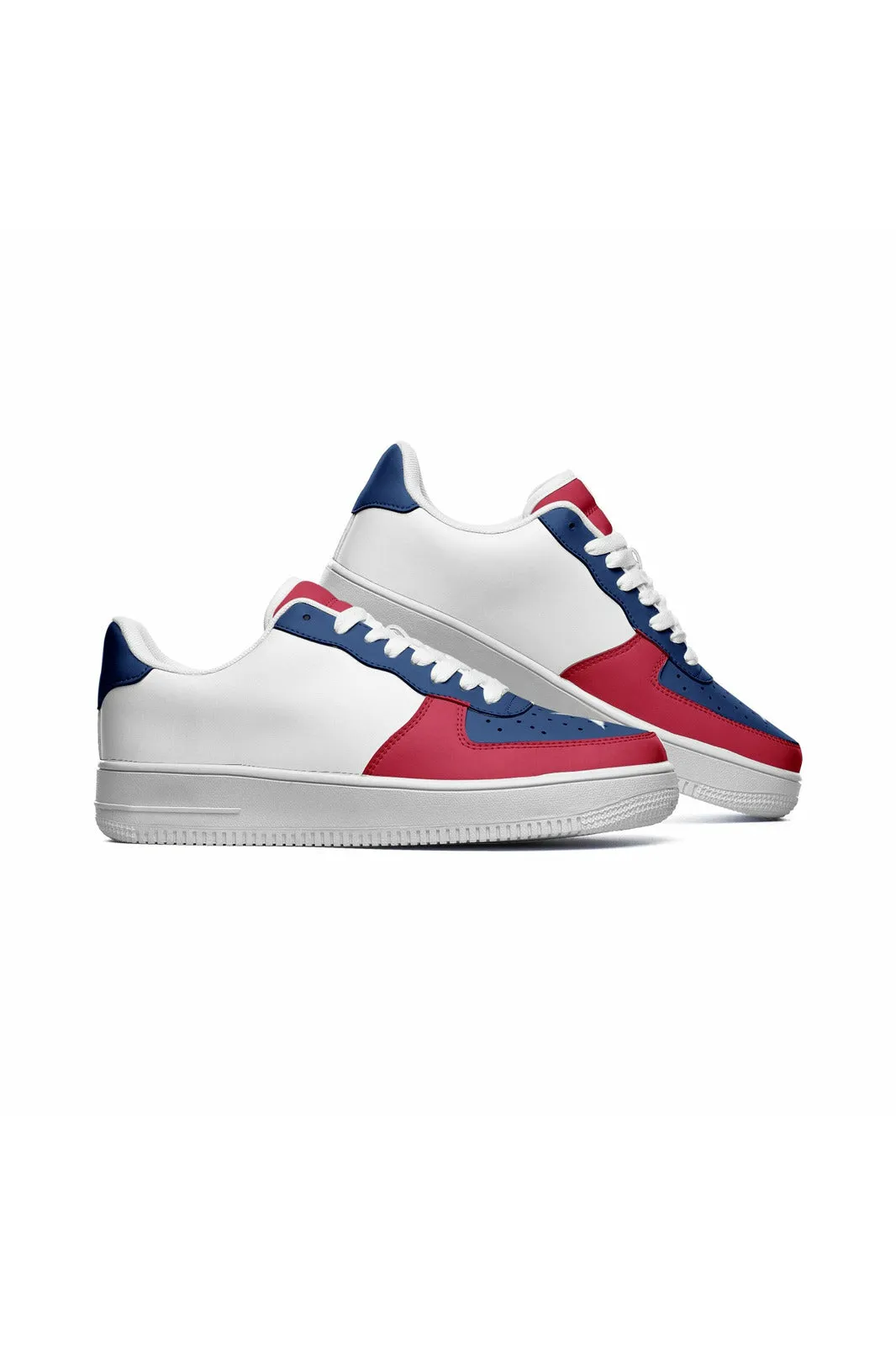 Texas Flag Unisex Low Top Leather Sneakers