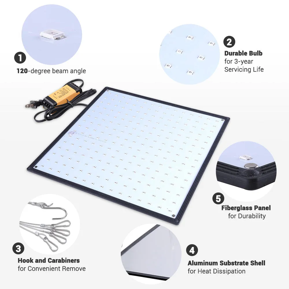 TheLAShop 225 Ultrathin Blue Red Lamp LED Plant Grow Light Panel