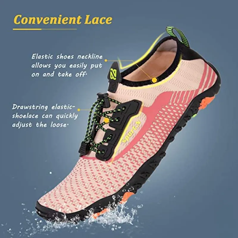 Unisex Sports Lace Up Aquatic Shoes For Yoga Beach Swim