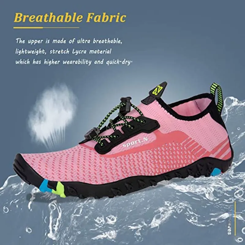 Unisex Sports Lace Up Aquatic Shoes For Yoga Beach Swim