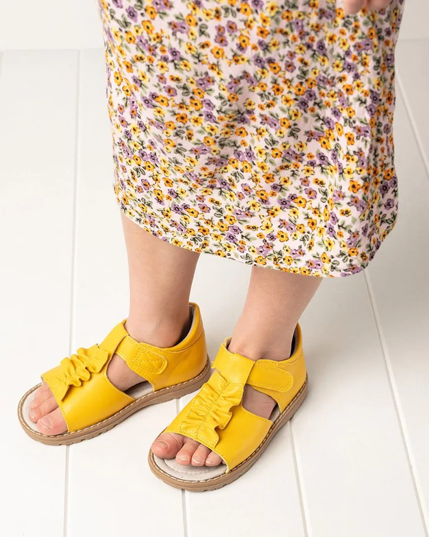 Walnut Becky Sandal Primrose Yellow