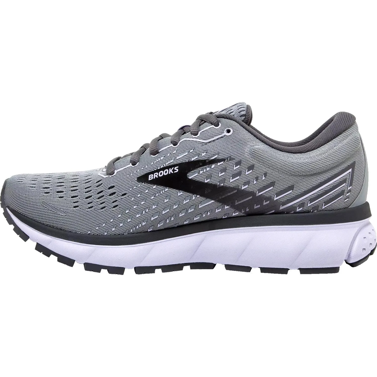 Women's Brooks Ghost 13 Grey/Blackened Pearl/Purple Mesh