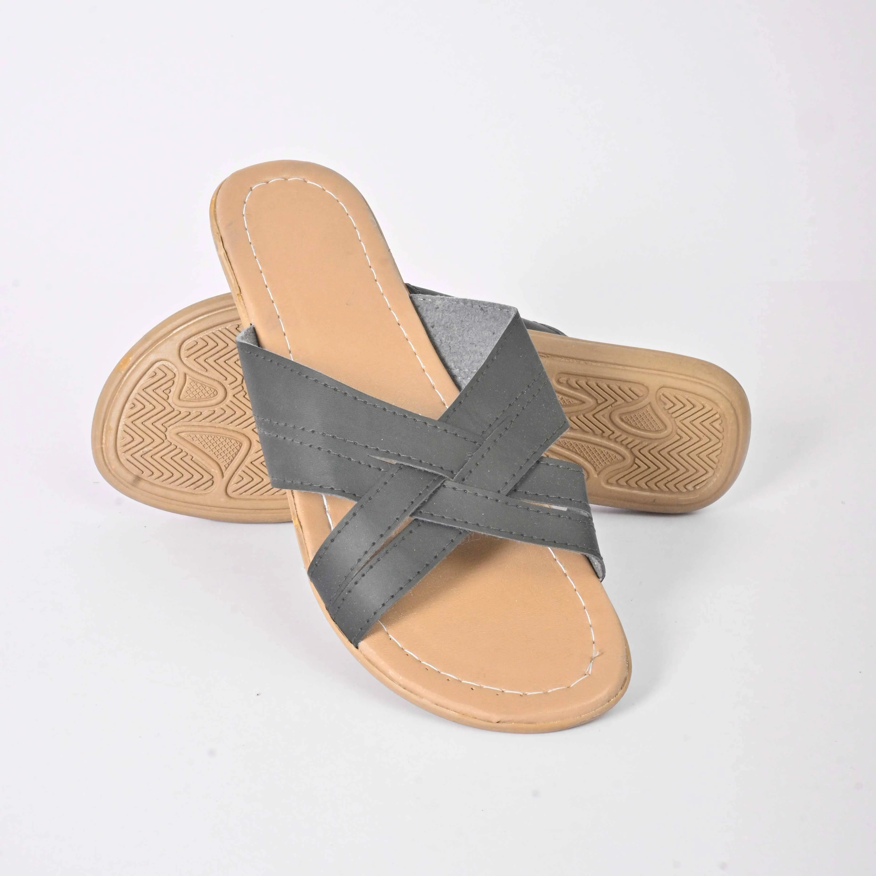 Women's Embu Cross Straps Style Soft Chappal