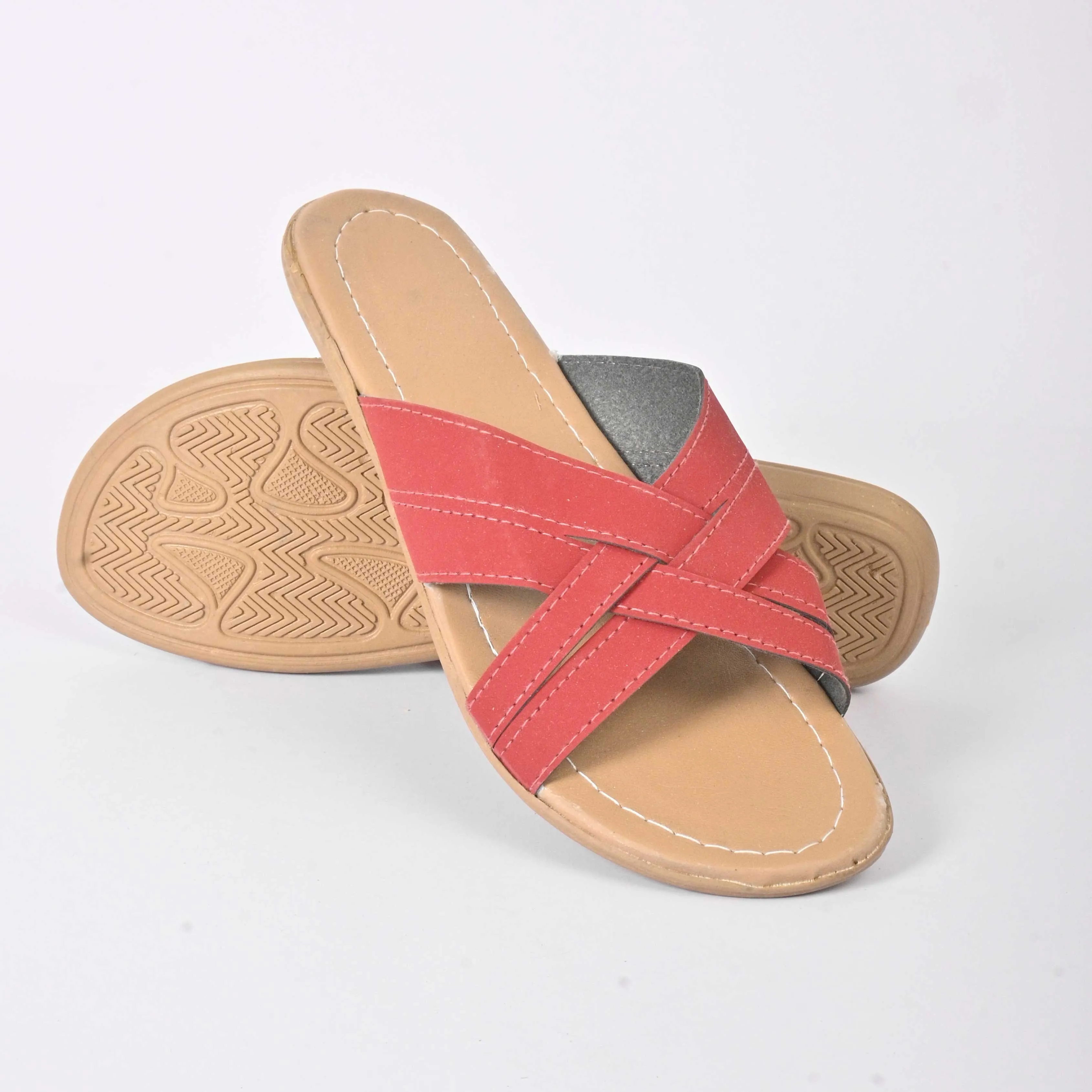 Women's Embu Cross Straps Style Soft Chappal