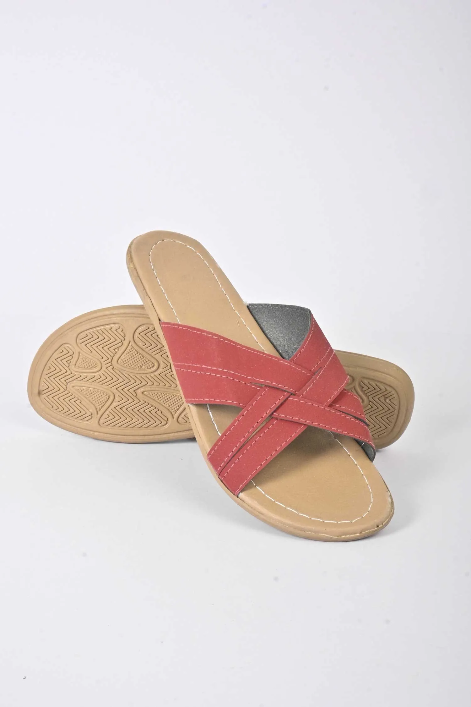 Women's Embu Cross Straps Style Soft Chappal