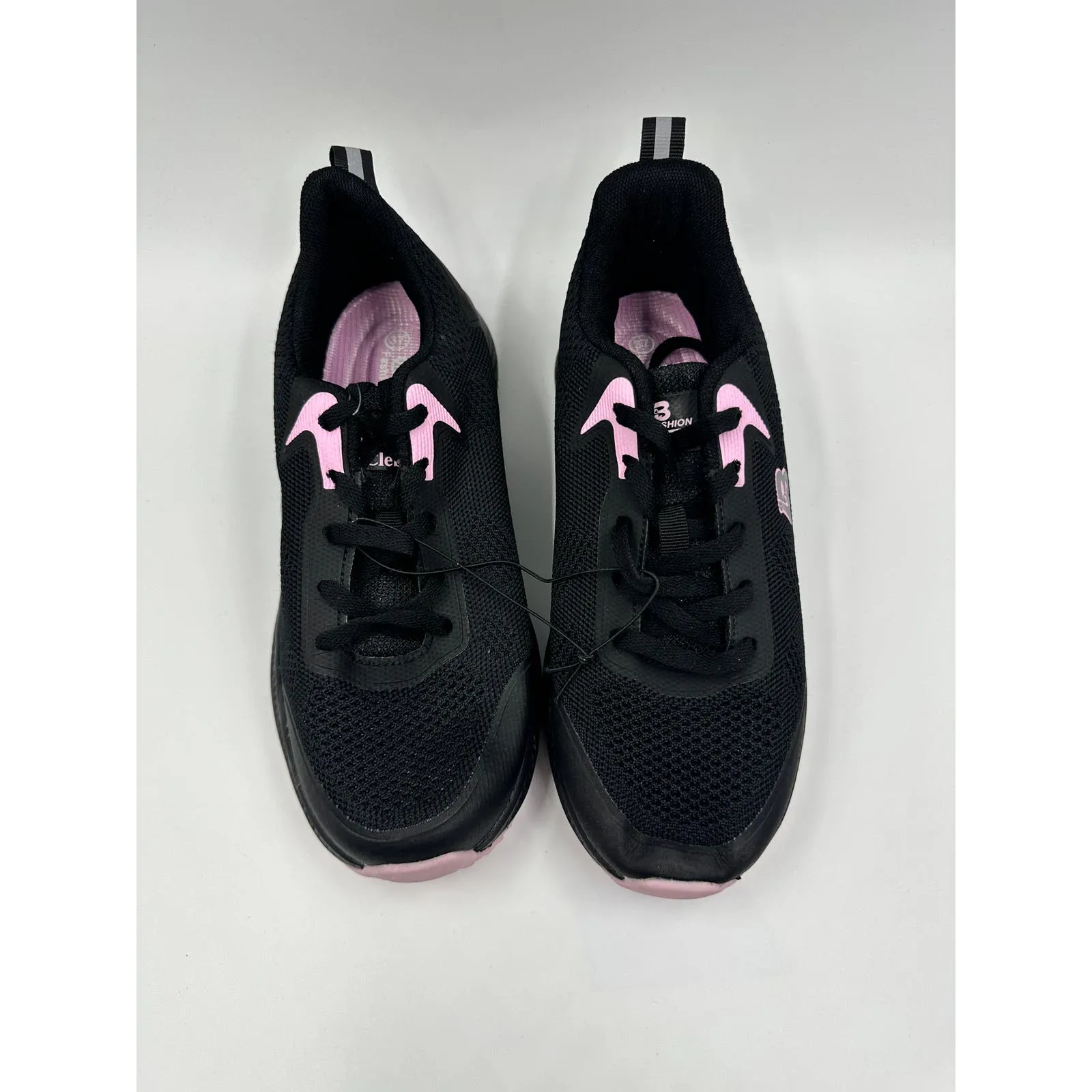 Women's Size 6, Black Running Sneaker with Purple Accents