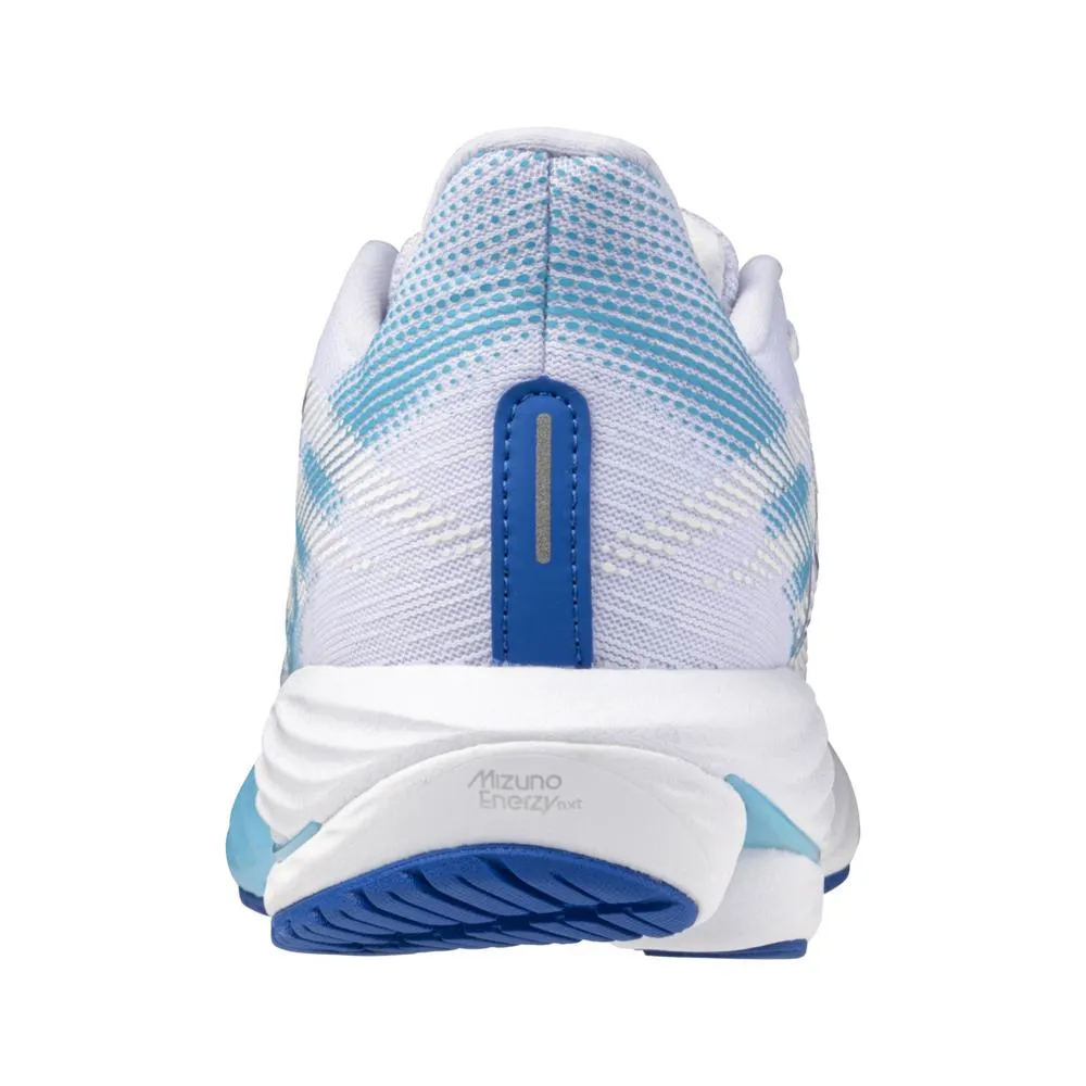 Women's Wave Rider 28 Running Shoe - White/ Mugen Blue - Regular (B)