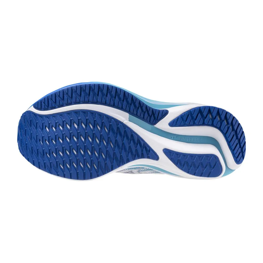 Women's Wave Rider 28 Running Shoe - White/ Mugen Blue - Regular (B)