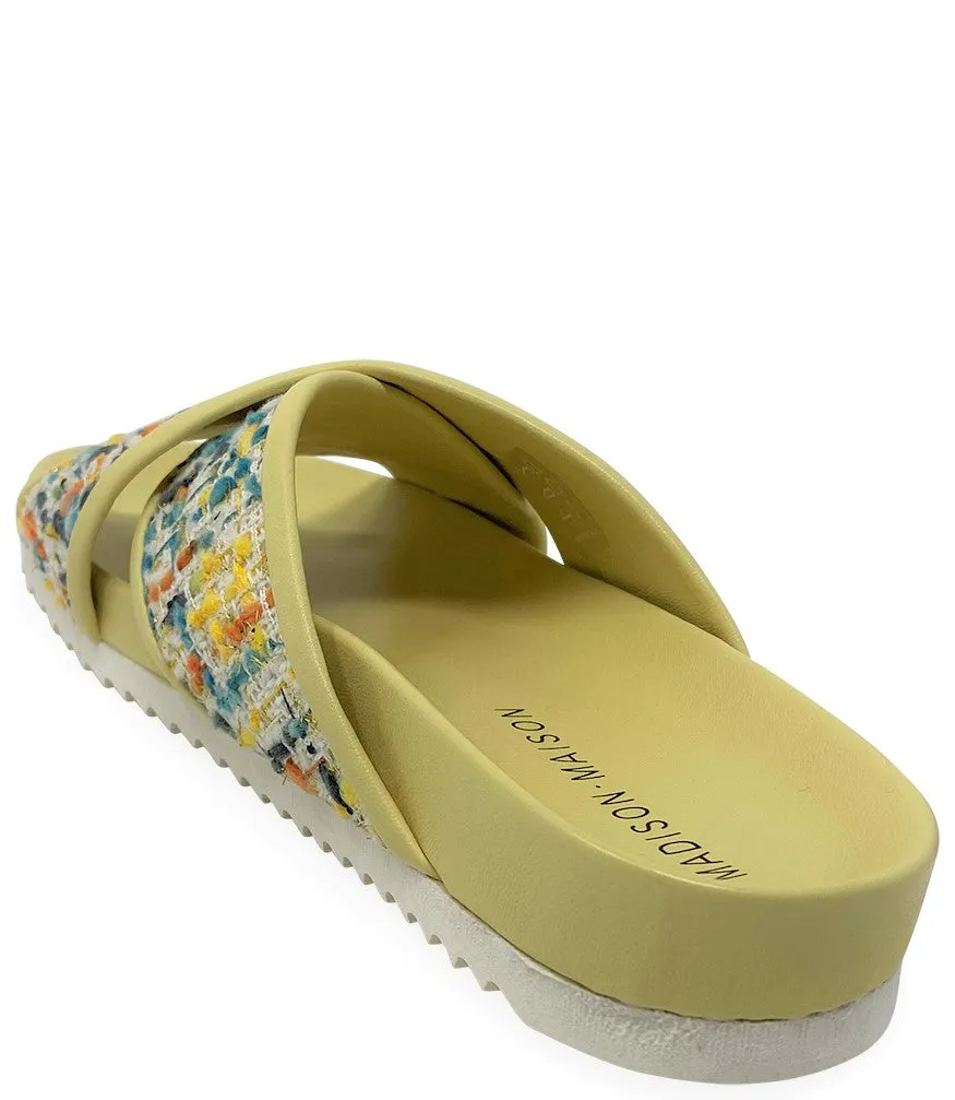 Yellow Cross Sandal