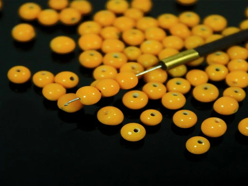 Yellow Spherical Ceramic Beads