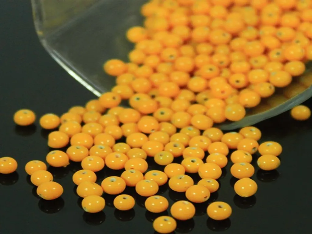 Yellow Spherical Ceramic Beads